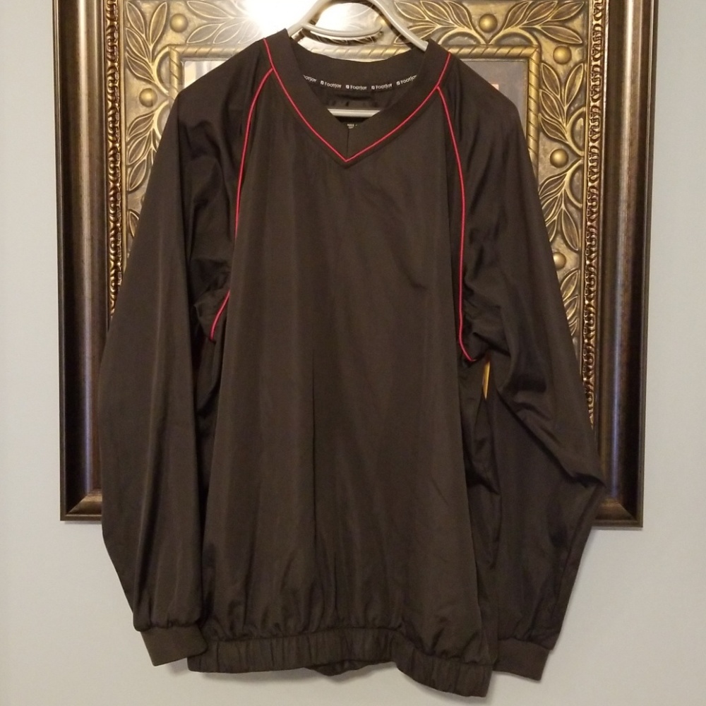 Footjoy V Neck Poly Pullover Rain Jacket G228:7:91 - image 1